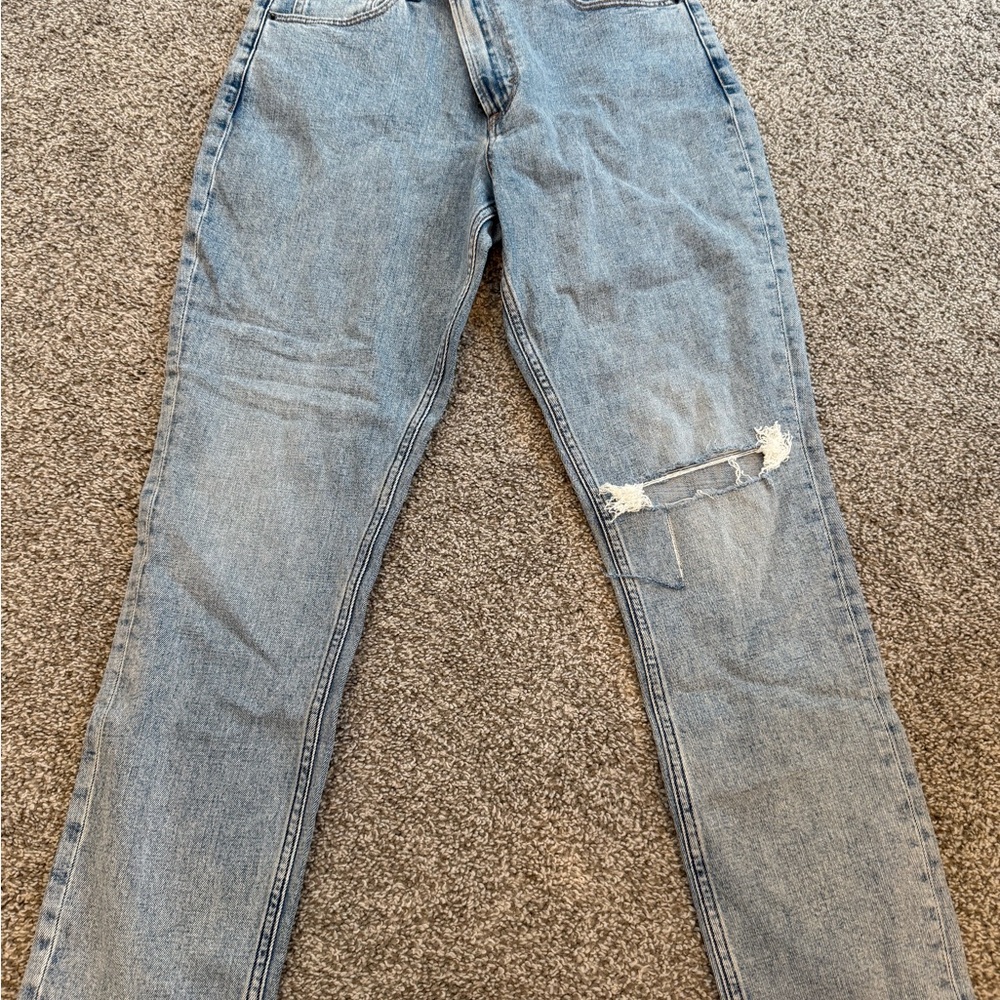 Abercrombie & Fitch Men's Light Blue Slim Jeans